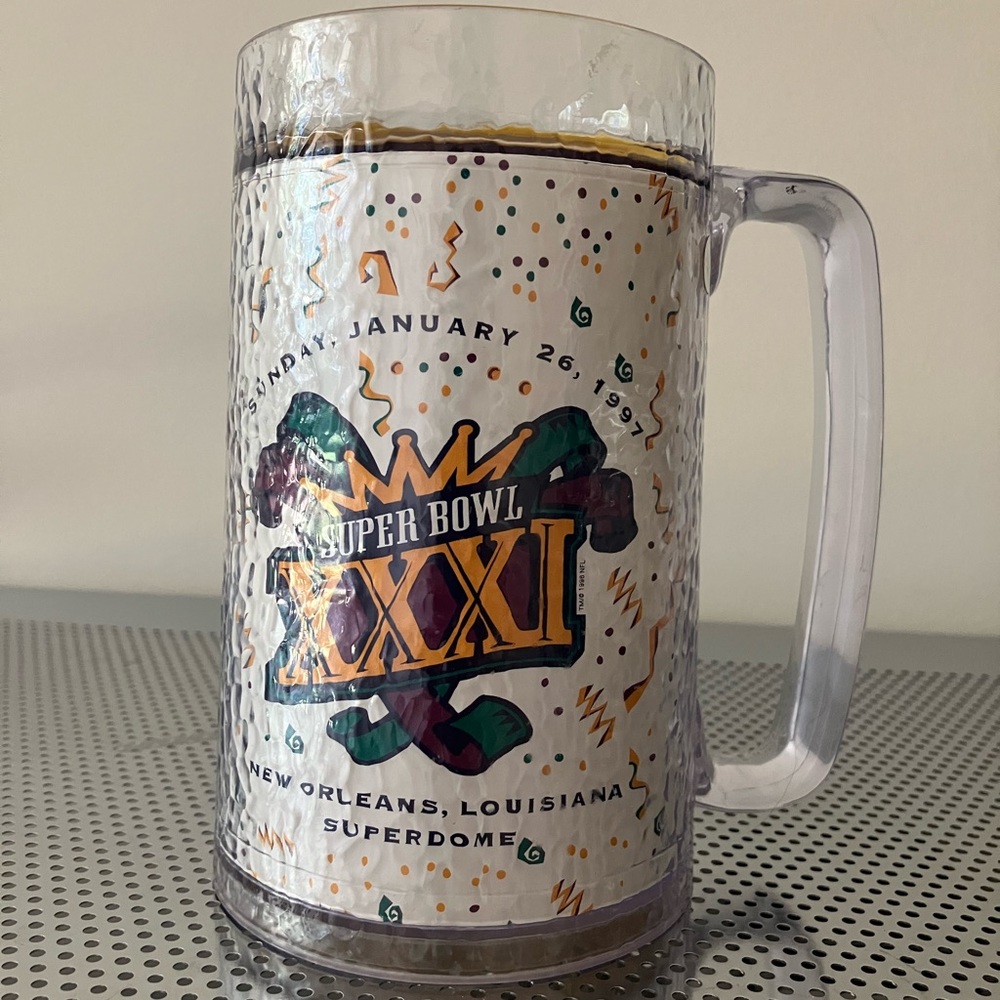 SUPERBOWL XXXI Greenbay Packer Championship Mug Thermoserv Authentic Merchandise